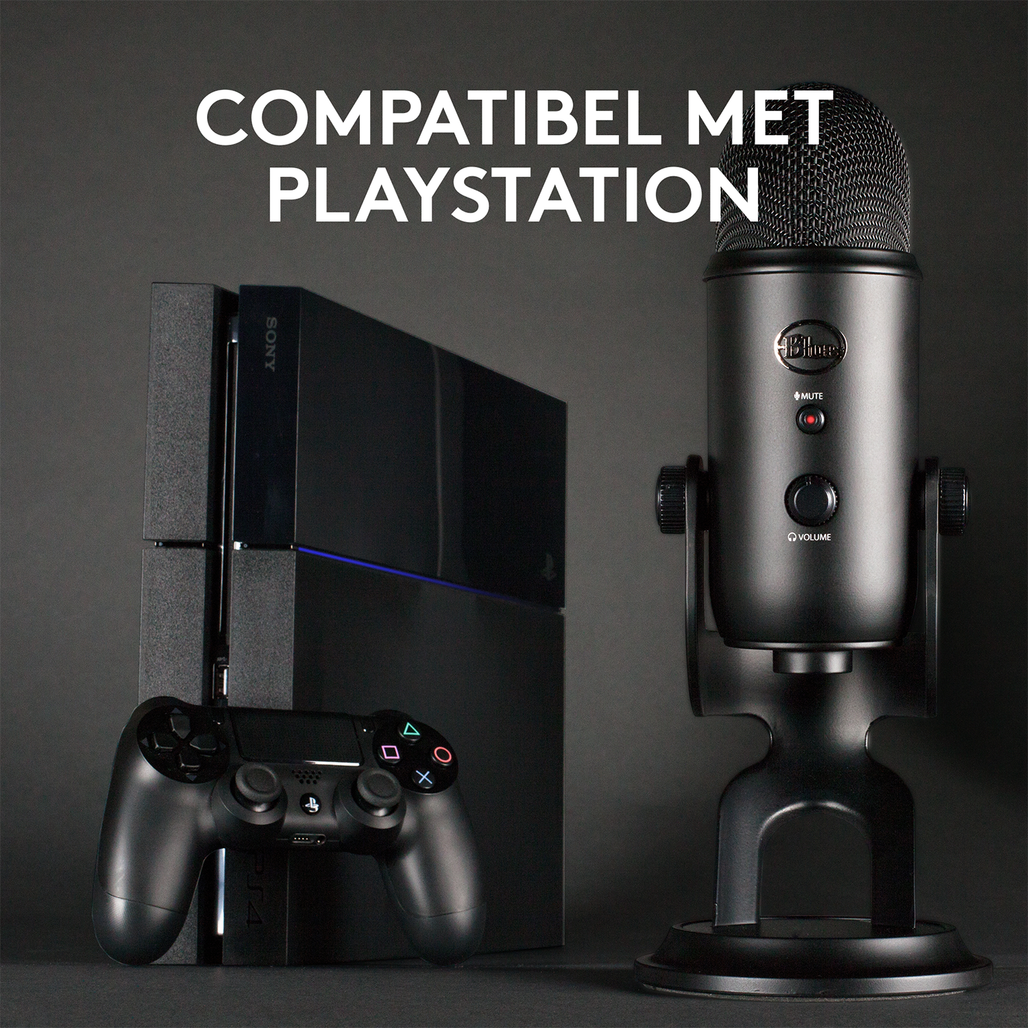 BLUE MIC Logitech Blue Yeti Game Streaming Kit Blackout