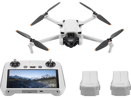 DJI Mini 3 Fly More Combo (DJI RC) - Drone con fotocamera (12 MP, 38 minuti di autonomia in volo)