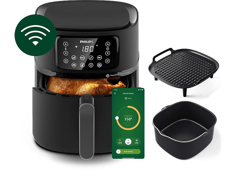 PHILIPS HD 9285/96 XXL Serie 5000 Airfryer Heißluftfritteuse inkl
