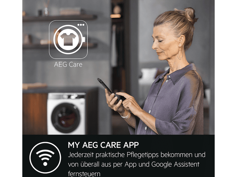 AEG LR6D60490 Waschmaschine Frontlader 9 kg 1400 RPM Weiß