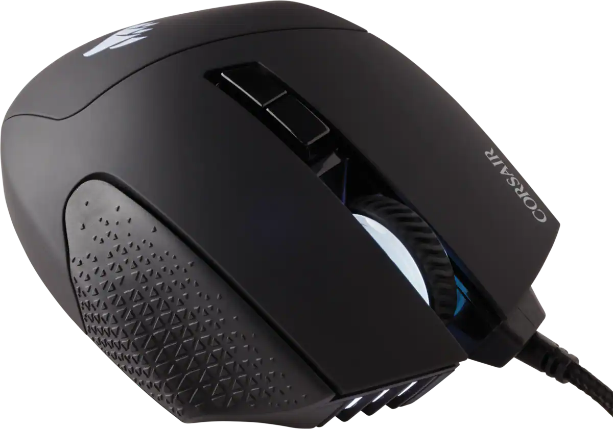 CORSAIR Scimitar RGB Elite, vezetékes optikai egér, 17 gomb, 18000DPI, fekete (CH-9304211-EU)