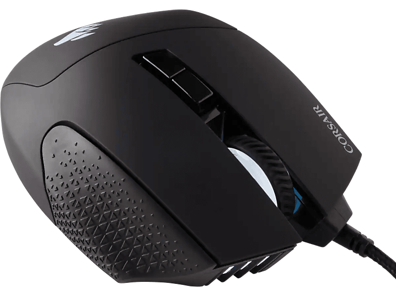 CORSAIR Scimitar RGB Elite, vezetékes optikai egér, 17 gomb, 18000DPI, fekete (CH-9304211-EU)