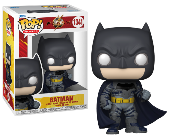 Figura de Batman Funko Pop en caja y fuera de ella.