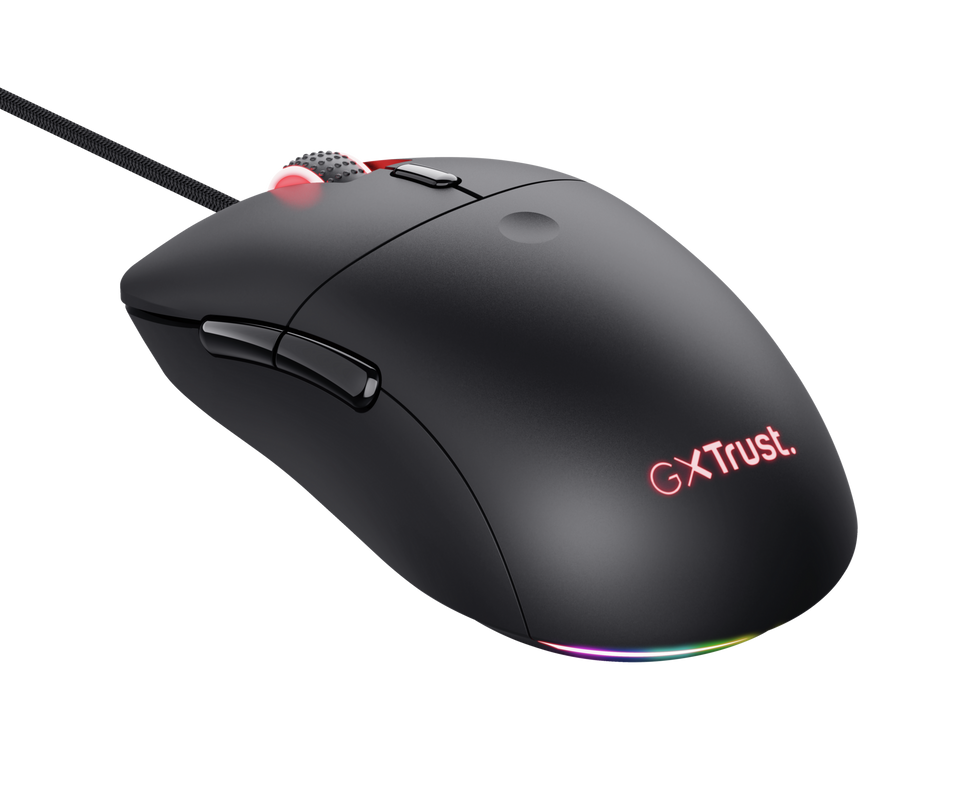 TRUST GXT 981 Redex vezetékes gaming optikai egér, 6 gomb, max 10000 dpi, LED, fekete (24634)