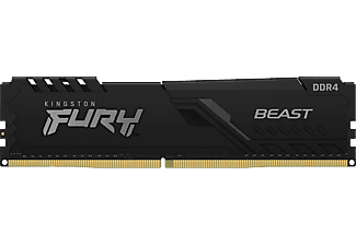 KINGSTON FURY Beast Black XMP DDR4 memória, 8GB, 3200MHz, CL16, DIMM (KF432C16BB/8)