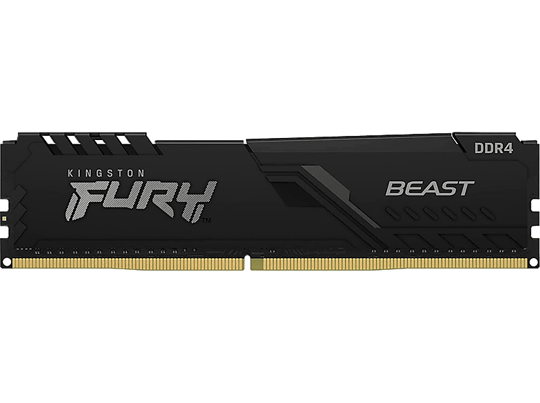 KINGSTON FURY Beast Black XMP DDR4 memória, 8GB, 3200MHz, CL16, DIMM (KF432C16BB/8)