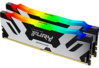 KINGSTON FURY Renegade RGB XMP DDR5 memória szett, 32GB, 6000MHz, CL32, DIMM, 2x16GB (KF560C32RSAK2-32)