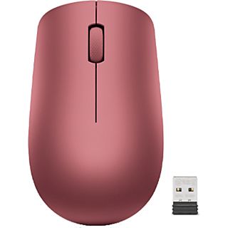 Ratón inalámbrico - Lenovo 530, Ambidiestro, Multiplataforma, 1200 DPI, Rojo Cereza