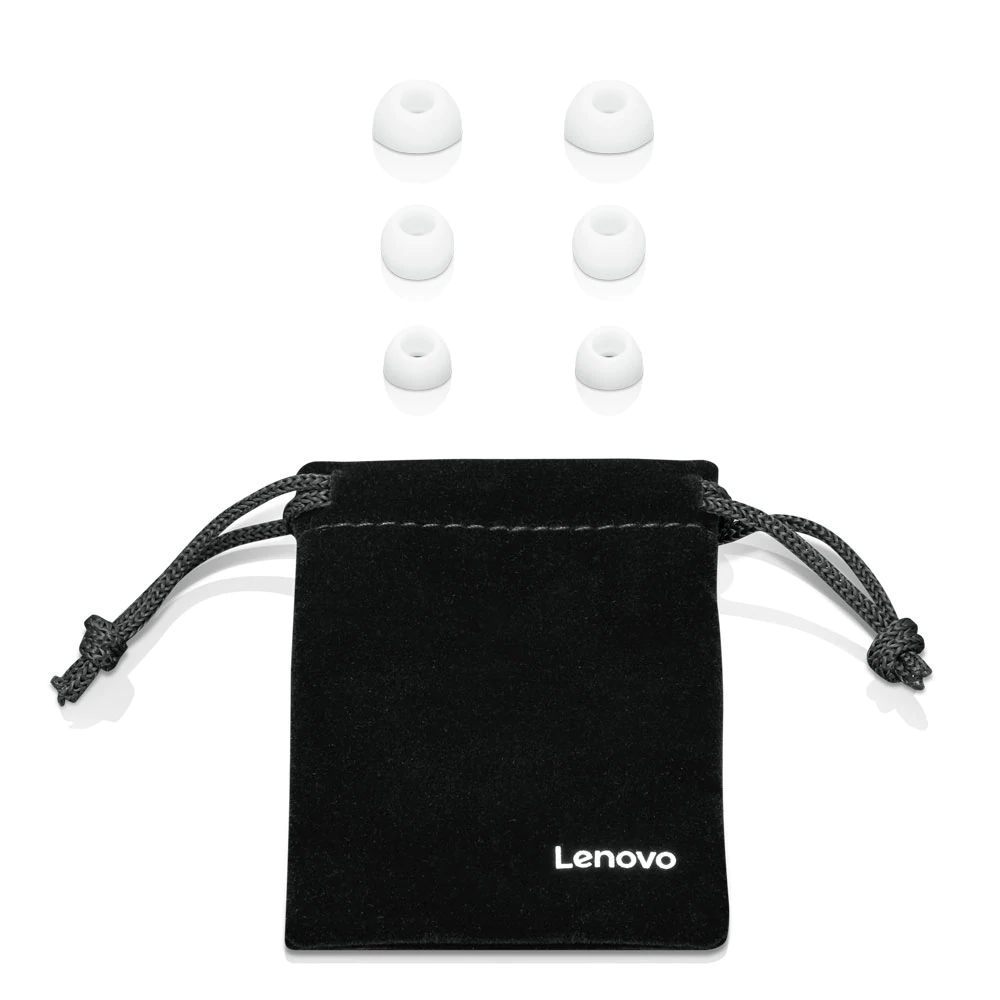 Auriculares de botón - Lenovo 100, Intraurales, Micrófono, Blanco