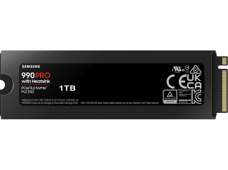 Disque dur SSD interne SAMSUNG 4To 990 Pro avec dissipateur