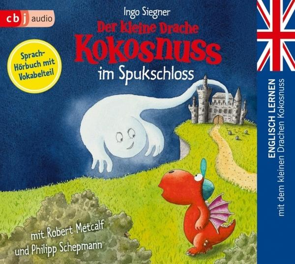 Buchcover für 'Der kleine Drache Kokosnuss im Spukschloss', ein Kinderbuch.