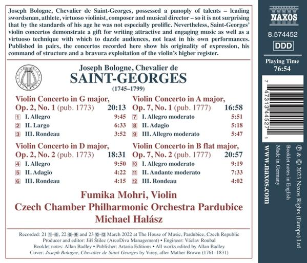 Mohri/Halasz/Czech Chamber PO Pardubice - Violinkonzerte,opp.2 und 7  - (CD)