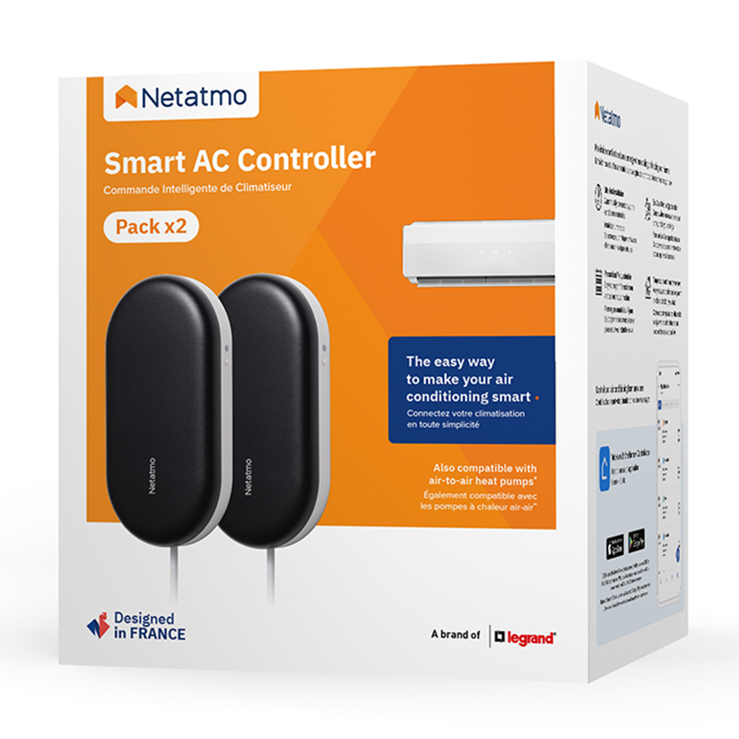Controllo Smart Clima Netatmo contr.intellig.clima x2