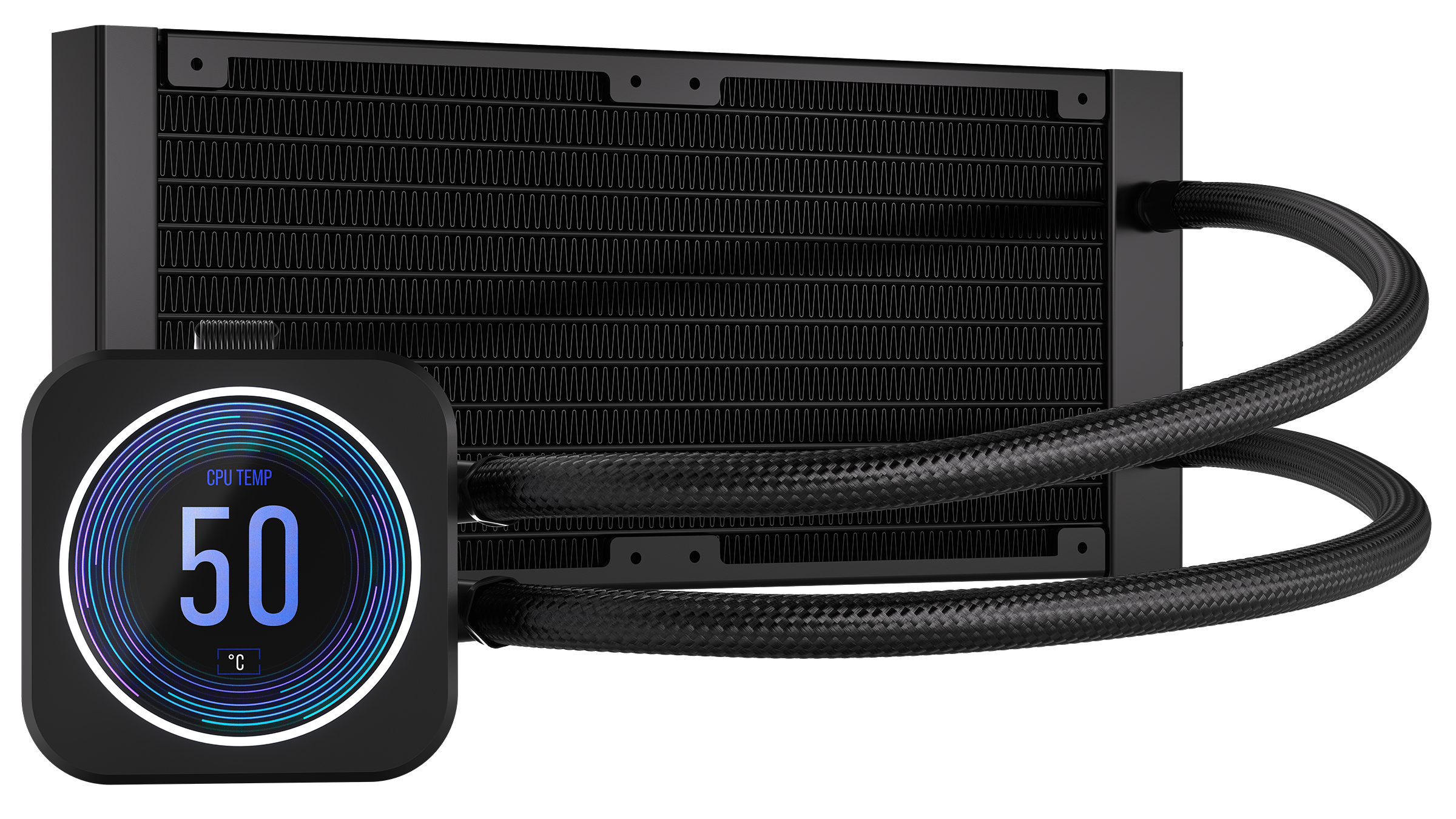 CORSAIR iCUE H100I Elite LCD XT CPU Wasserkühler, Schwarz