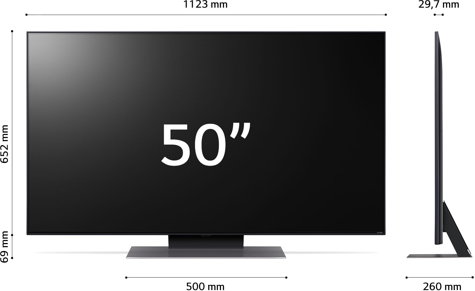 LG 50QNED813RE QNED smart tv,LED TV, LCD 4K TV, Ultra HD TV, uhd TV,HDR, 127 cm 