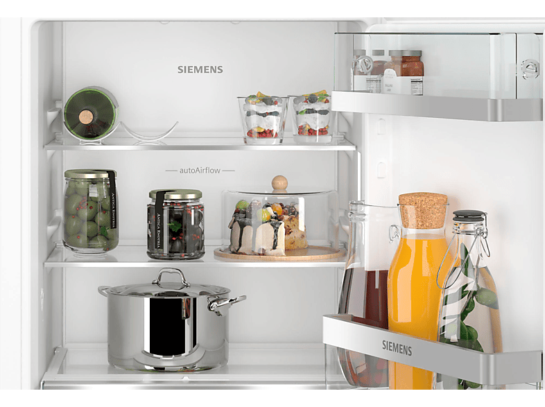SIEMENS KI21RADD1 iQ500 Einbaukühlschrank (136 l, D, 874 mm hoch}, Weiß)