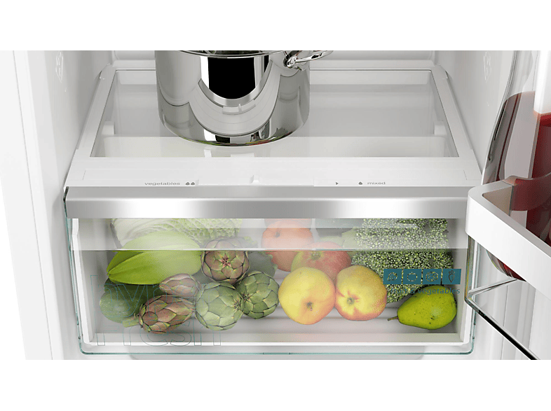 SIEMENS KI21RADD1 iQ500 Einbaukühlschrank (136 l, D, 874 mm hoch}, Weiß)