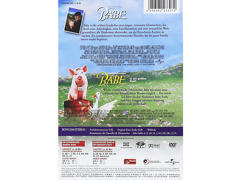 Thumbnail - Doppelpack - Ein Schweinchen namens Babe & in der großen Stadt DVD