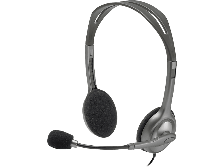 REACONDICIONADO Seminuevo Bueno Auriculares - Logitech H110 Stereo Headset, De diadema, Con cable, Micrófono, Plata