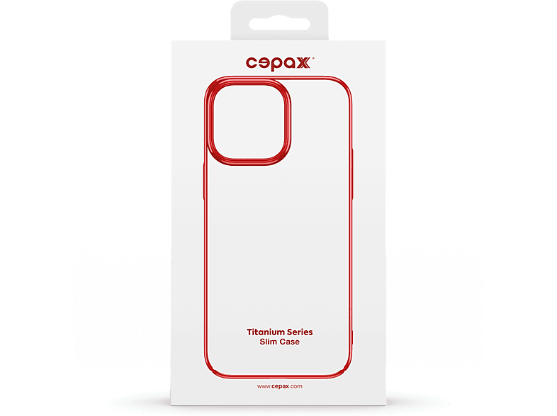 CEPAX iPhone 14 - 13 Titanium Slim Case Telefon Kılıfı Kırmızı_1