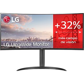 Monitor - LG 34WQ75C-B, 34", WQHD, 5 ms, 50/60 Hz, Negro