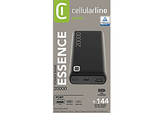 CELLULARLINE Essence 20.000 Mah Taşınabilir Şarj Cihazı Siyah_2