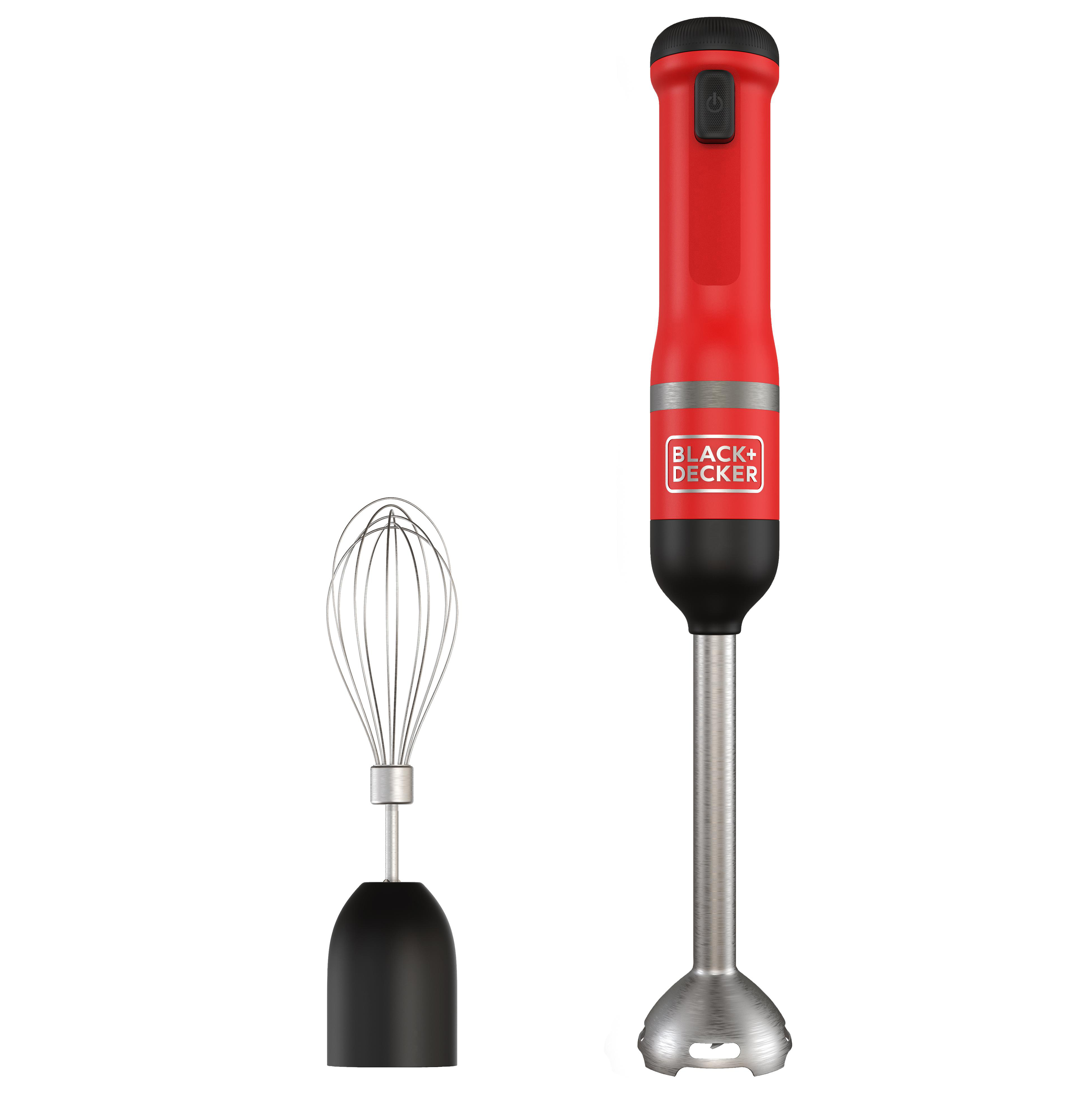 BLACK+DECKER BCKM1012KR 2er Set Kitchen Wand Stabmixer Rot (7,2 Volt, 0.7 l)