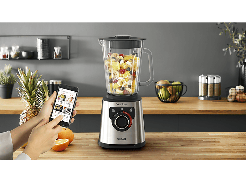BLENDER Moulinex Perfectmix+ Blender Haute Vitesse, Technologie Powelix Life, Lames avec
