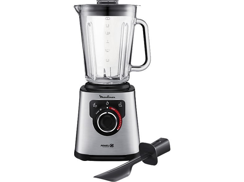 MOULINEX Perfect Mix+ (LM871D) Standmixer Edelstahl/Grau (1200 W, 2 l)
