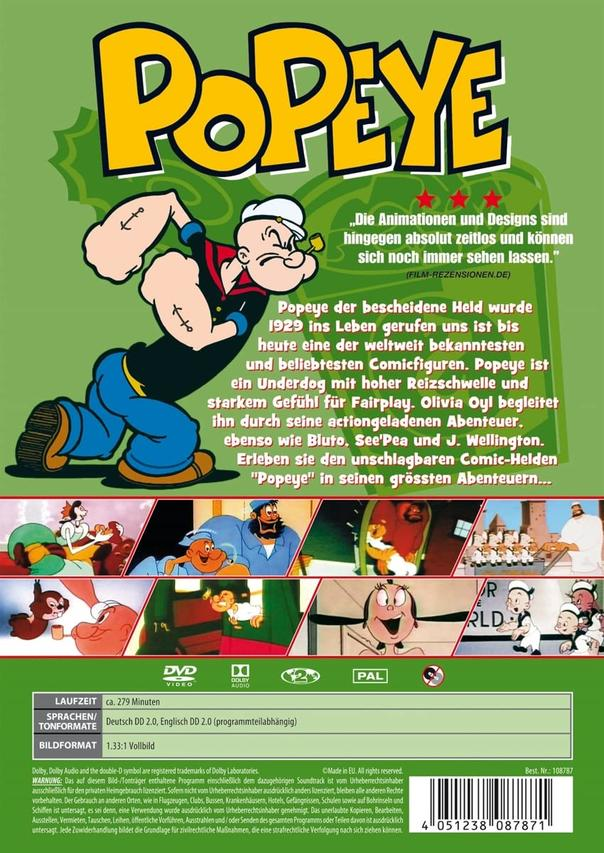 Popeye der Spinatkönig DVD