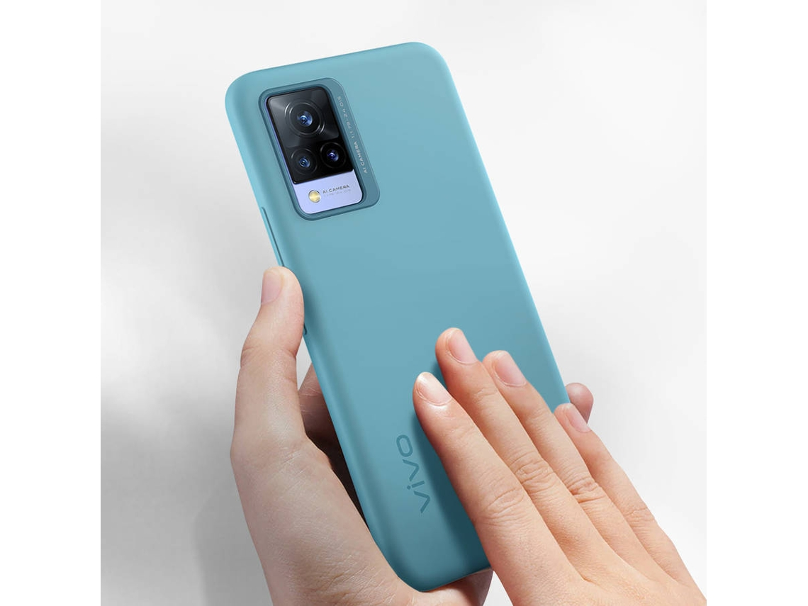 Funda móvil - Vivo V21 5G, Soft Touch, 6.44", Azul