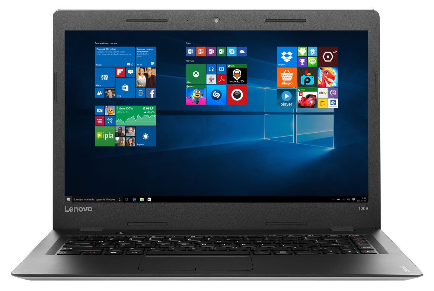 Laptop LENOVO Ideapad 100S-14IBR Srebrny 80R9005MPB