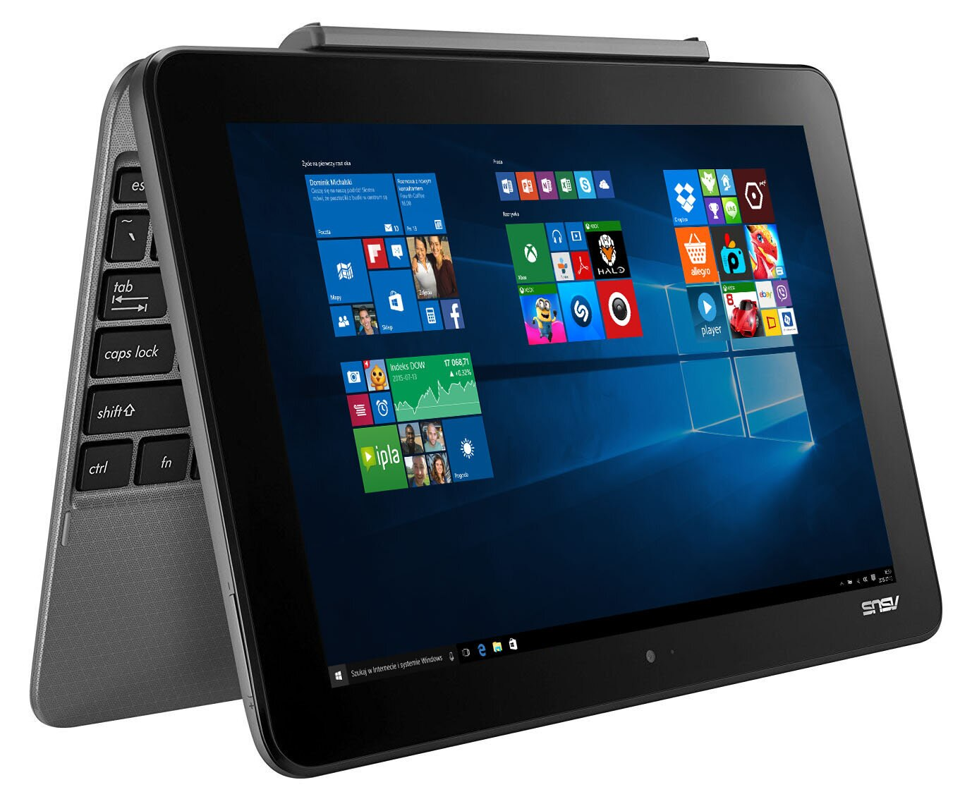 Laptop/Tablet 2w1 ASUS Transformer Book x5-Z8350/4GB/128GB eMMC/Win10H T101HA-GR030T Glacier Grey