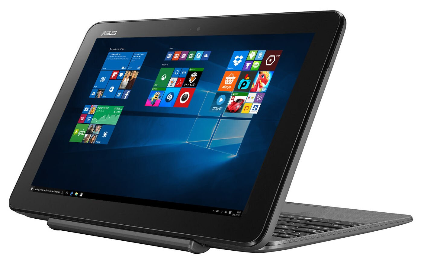 Laptop/Tablet 2w1 ASUS Transformer Book x5-Z8350/4GB/128GB eMMC/Win10H T101HA-GR030T Glacier Grey