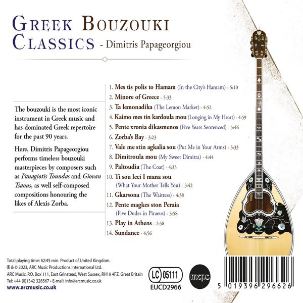 Dimitris Papageorgiou - Greek Bouzouki Classics  - (CD)
