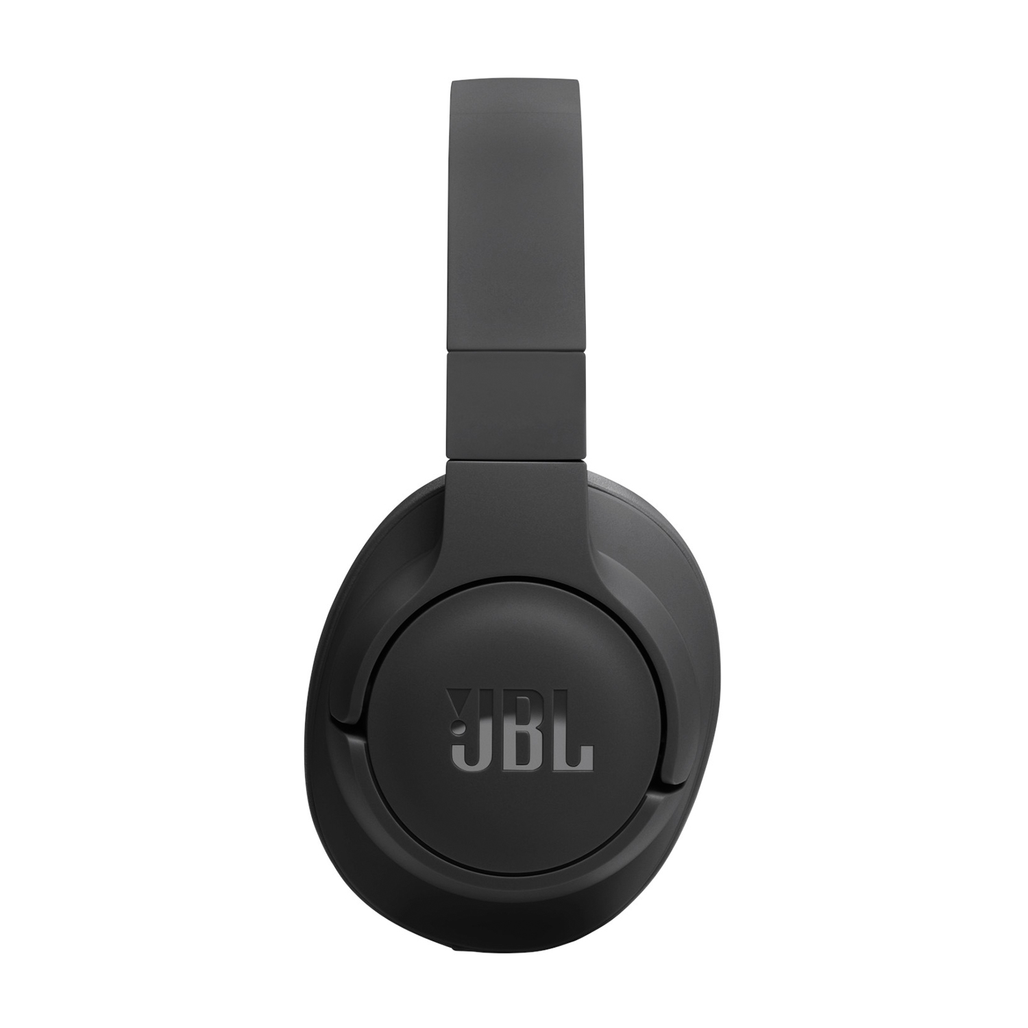 Cuffie JBL nere, vista ravvicinata, con il logo JBL ben visibile sul padiglione auricolare.