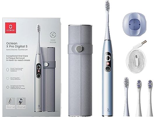 OCLEAN X Pro Digital Smart Sonic Set - Elektrische Zahnbürste (Silber)