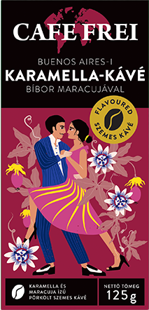 CAFE FREI Buenos Aires-i karamella szemes kávé bíbor maracujával, 125 g