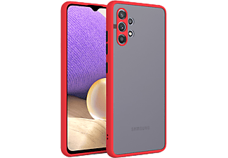 CASE AND PRO Samsung A54 5G műanyag tok, piros-fekete (MATT-A54-5G-RBK)