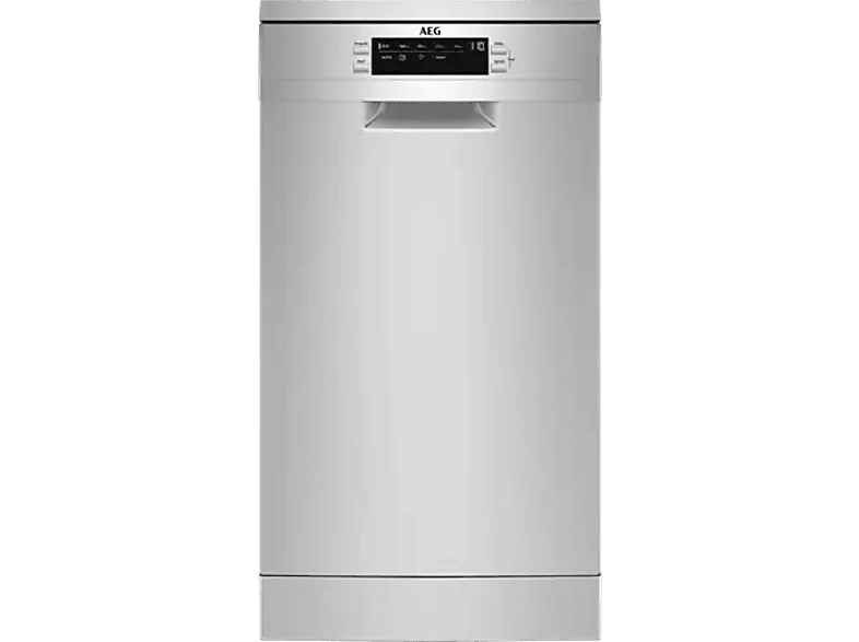 AEG FFB62427ZM, 9 servicios, programas, 45 cm, Brazo aspersor doble, Inox