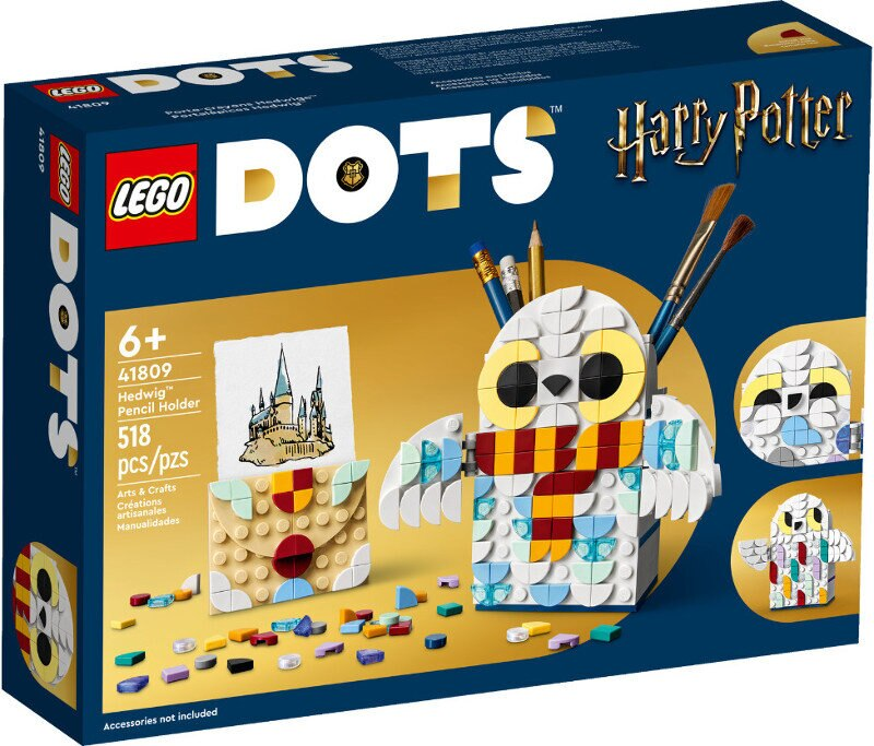 Klocki LEGO Dots - Pojemnik na długopisy w kształcie Hedwigi 41809