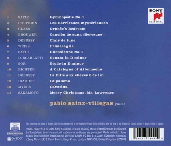 Die Rückseite einer CD mit Trackliste und Credits.