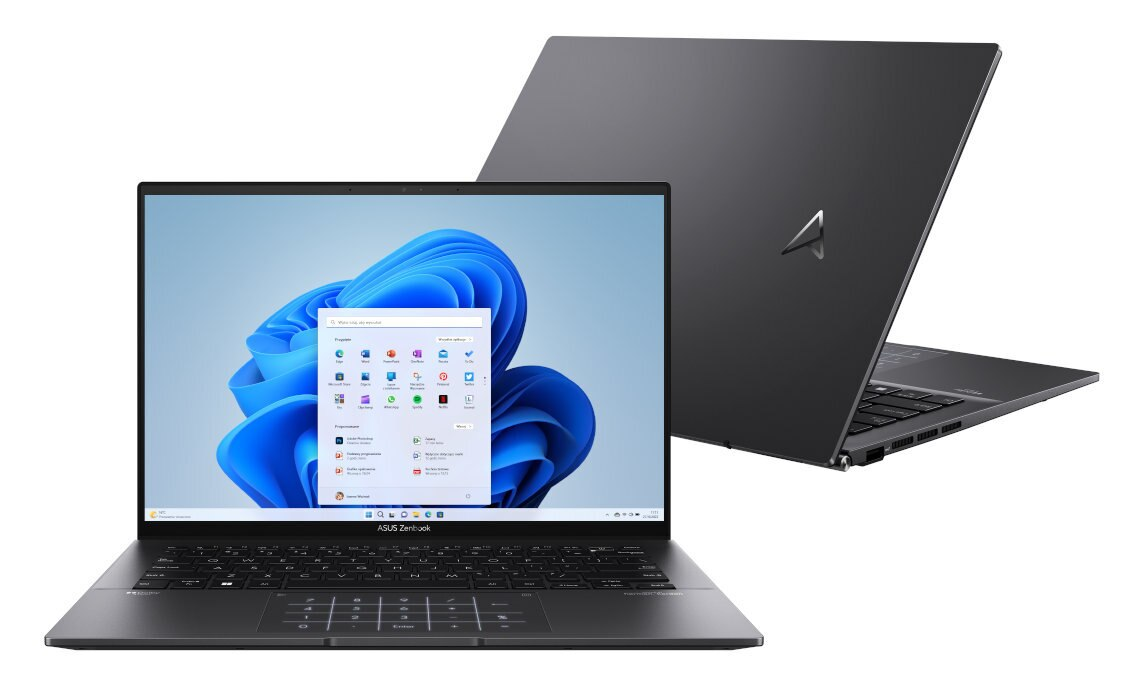 Laptop ASUS Zenbook 14 UM3402YA-KP374W WQXGA Ryzen 7 7730U/16GB/512GB SSD/INT/Win11H Czarny (Jade Black)