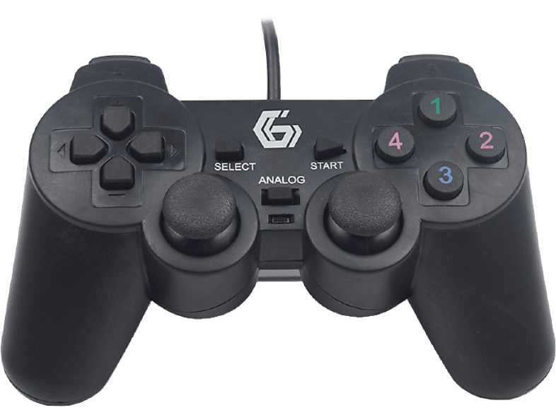 GEMBIRD USB dual gamepad, 10 gomb, fekete (JPD-UDV-01)