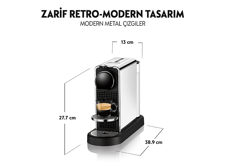 NESPRESSO C140 Citiz Platinium Metalik Kahve Makinesi_2