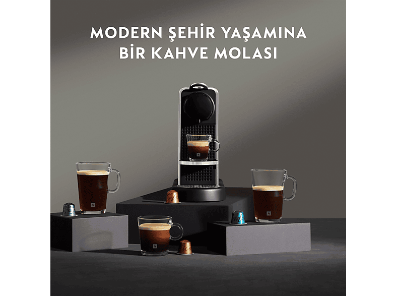 NESPRESSO C140 Citiz Platinium Metalik Kahve Makinesi_5