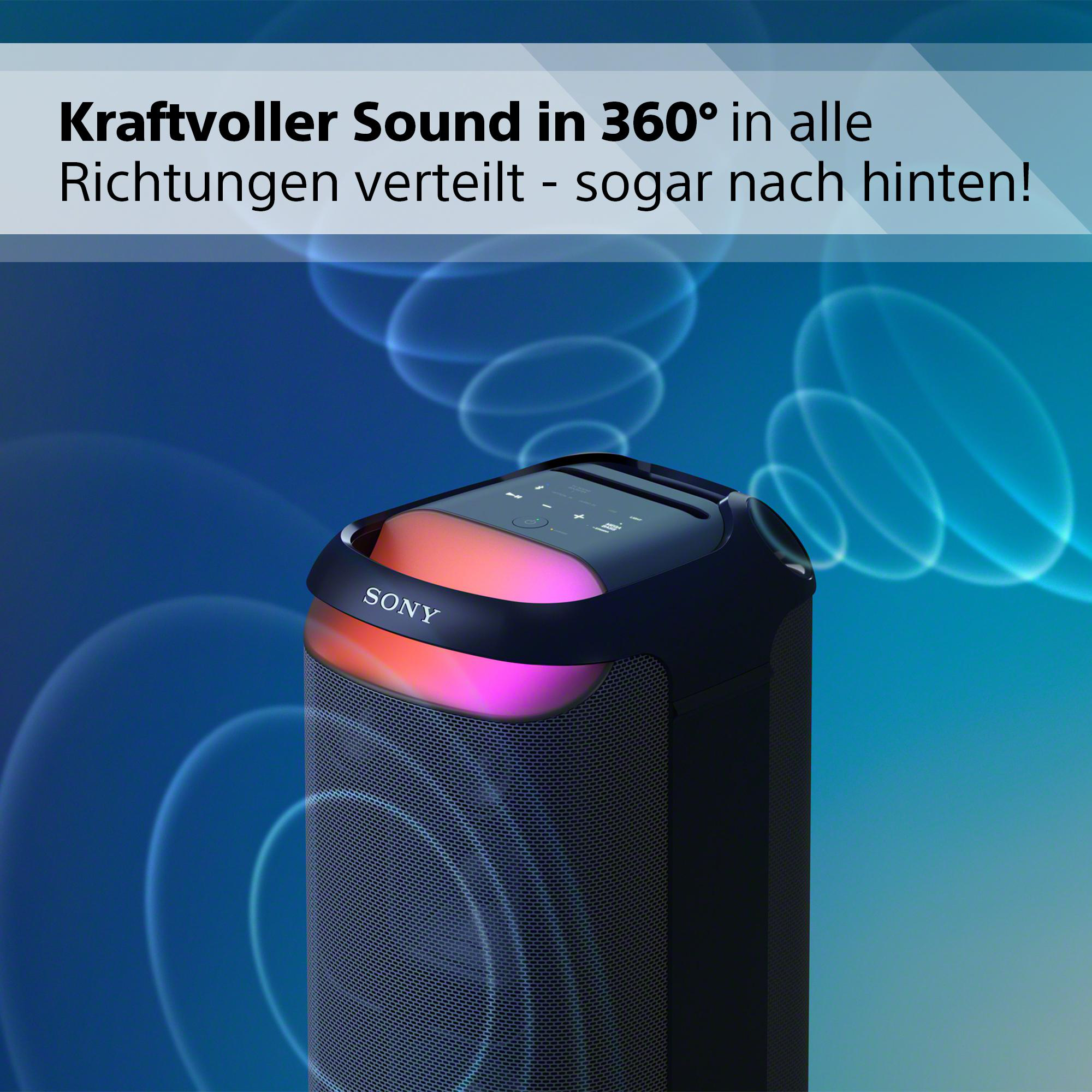 SONY SRS-XV800 Bluetooth Partybox, Schwarz