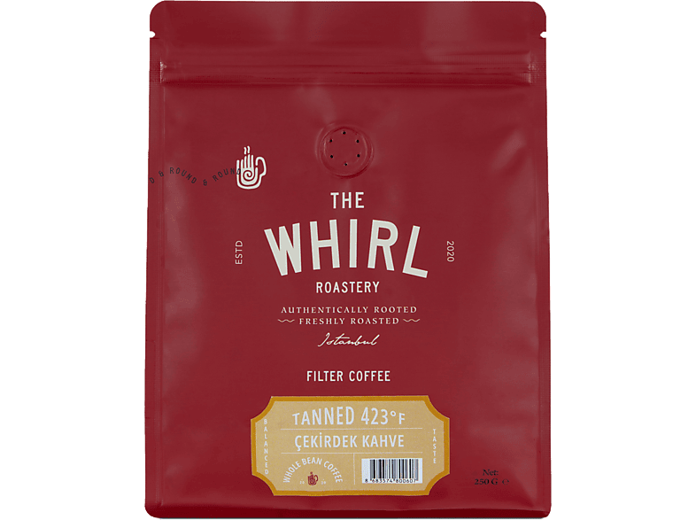 THE WHIRL Filtre Tanned 423°F 250 G Çekirdek Kahve