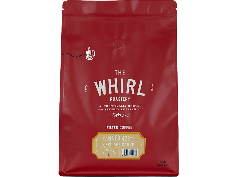 THE WHIRL Filtre Tanned 423°F 1 Kg Öğütülmüş Çekirdek Kahve