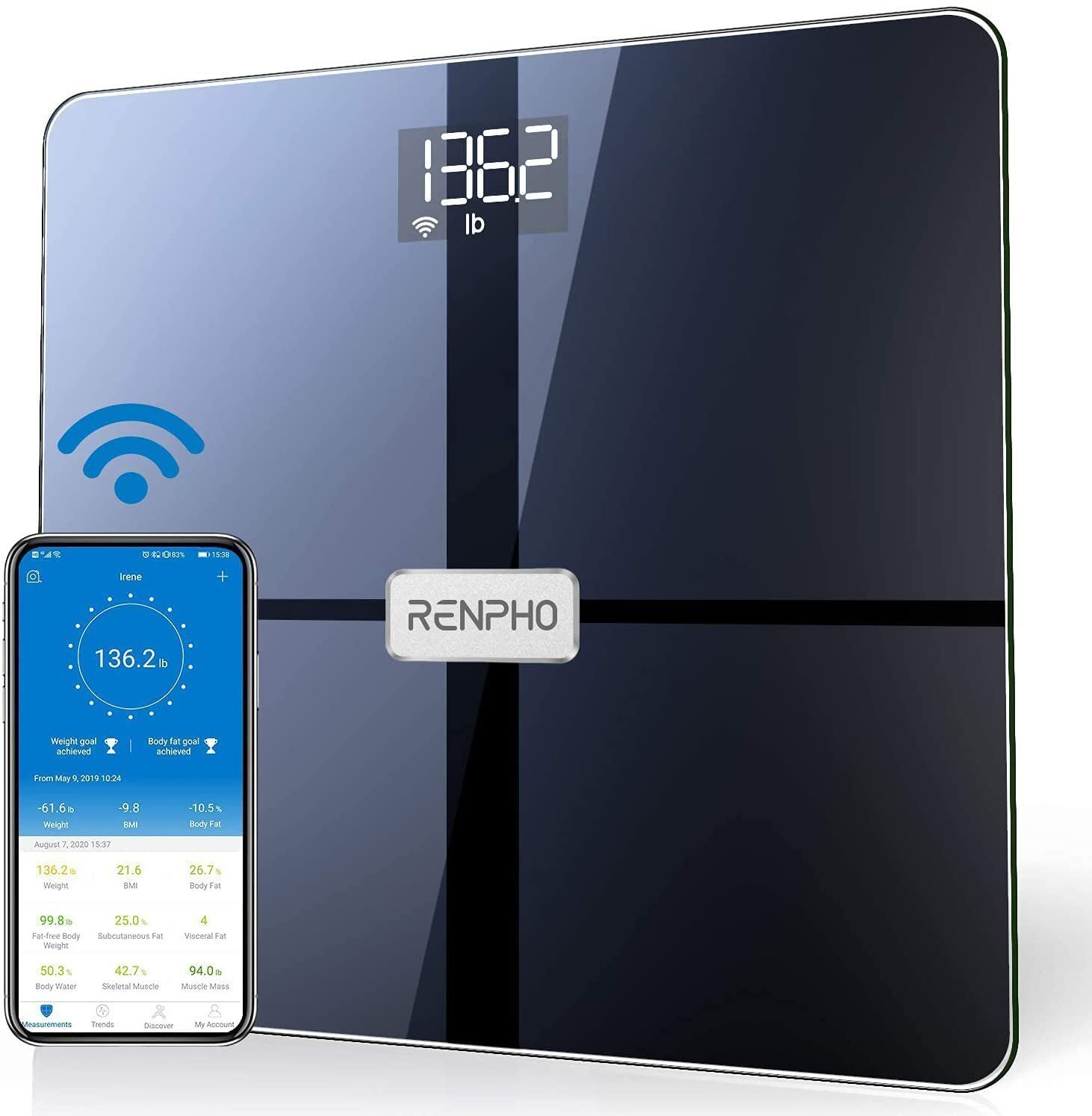 Waga łazienkowa RENPHO Wi-Fi ITO ES-WBE28-BK